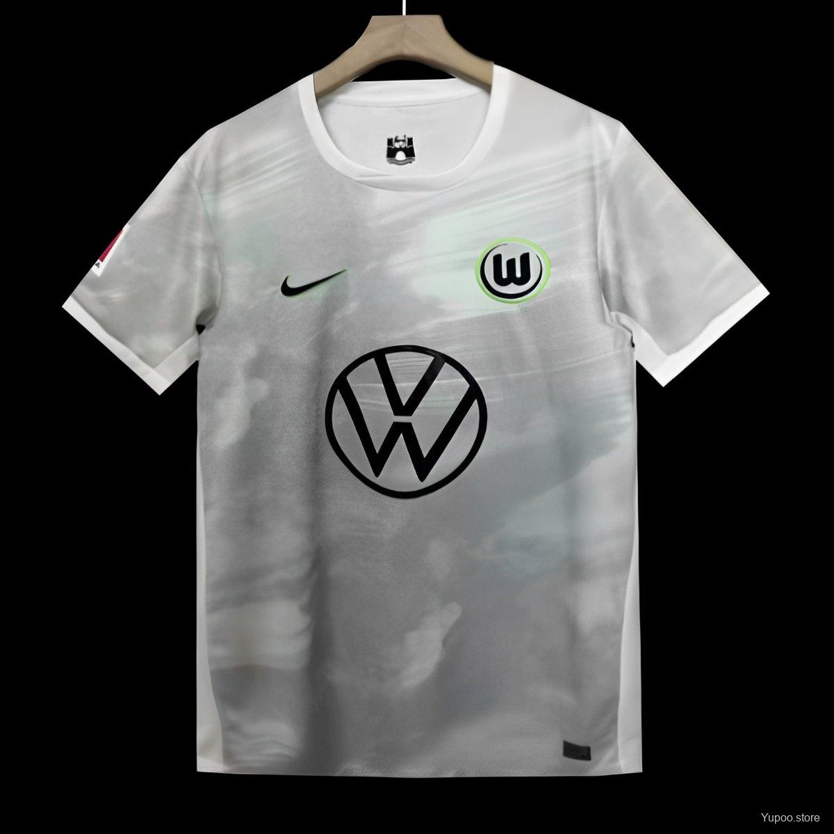 Camiseta de fútbol Wolfsburg 2025/26 VISITANTE MANGA CORTA VERSION FAN